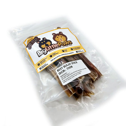 Beef Bully Stick- Thin (Big Little Paws Singapore Dog Treats)