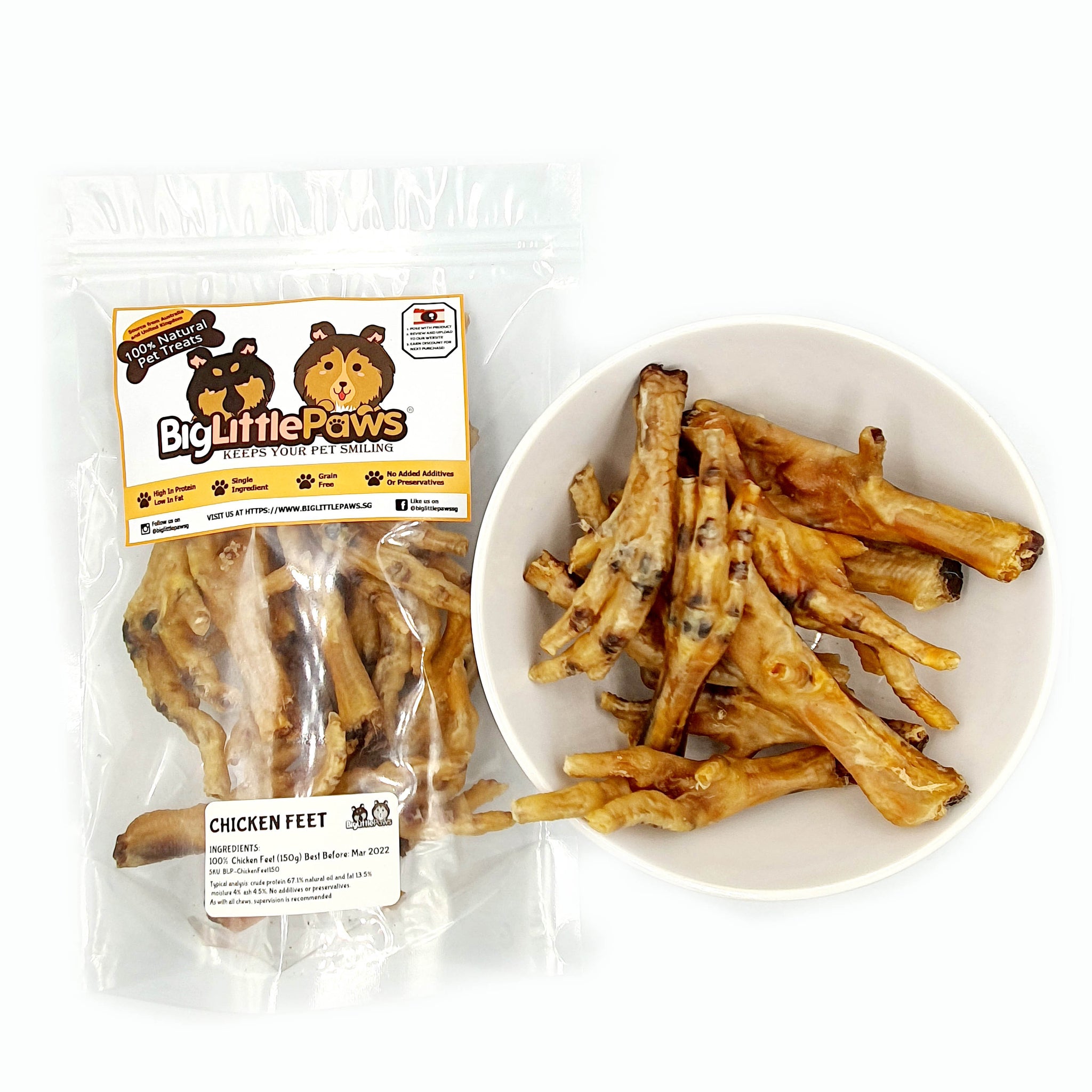 are dried chicken feet good for dogs